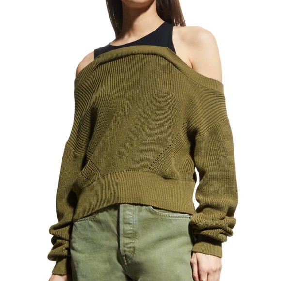 Veronica Beard Prescott Layered Off-The-Shoulder Sweater - Picture 8 of 8